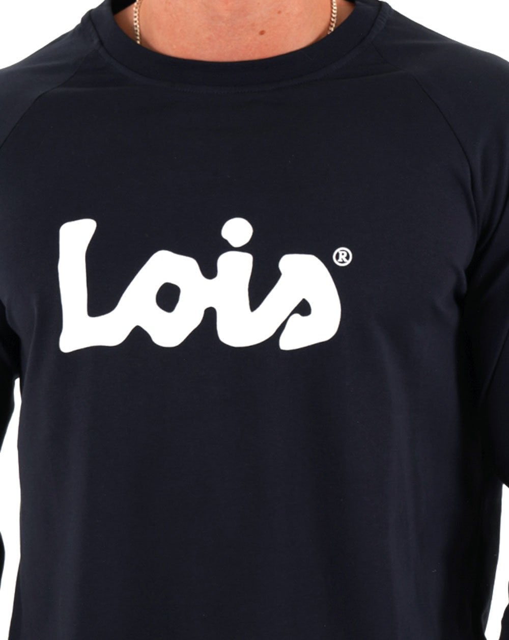Lois Raglan LS Logo T-Shirt Marineblau