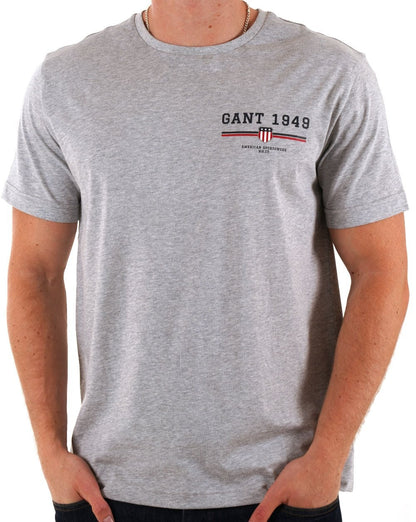 Gant Graphic 1949 T-Shirt Grau Melange