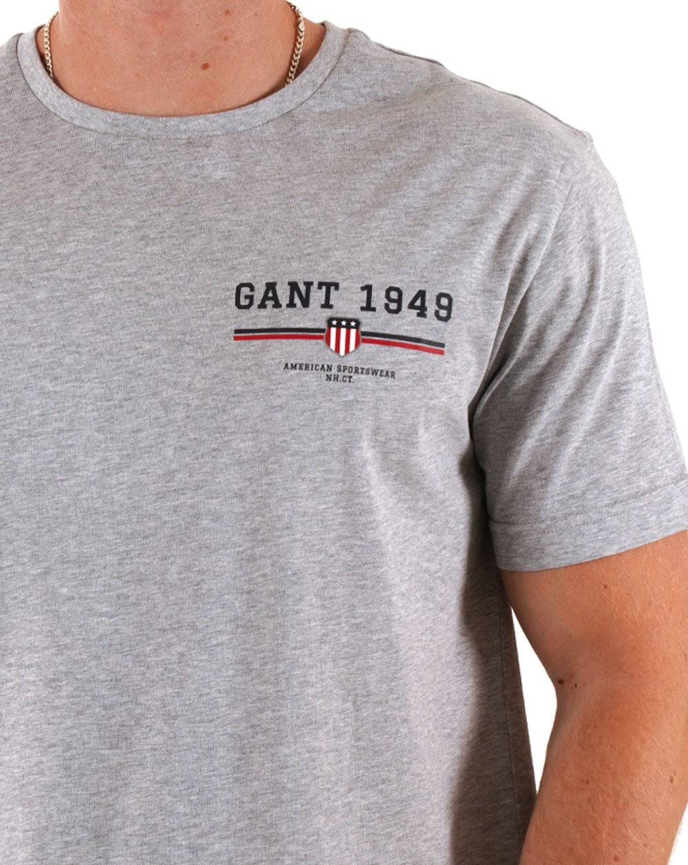 Gant Graphic 1949 T-Shirt Grau Melange