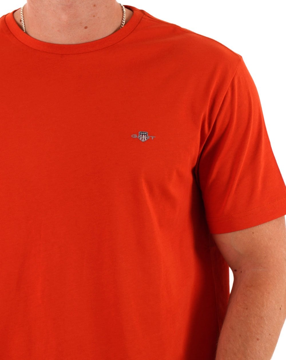 Gant Shield Crew T-Shirt Dunkelorange