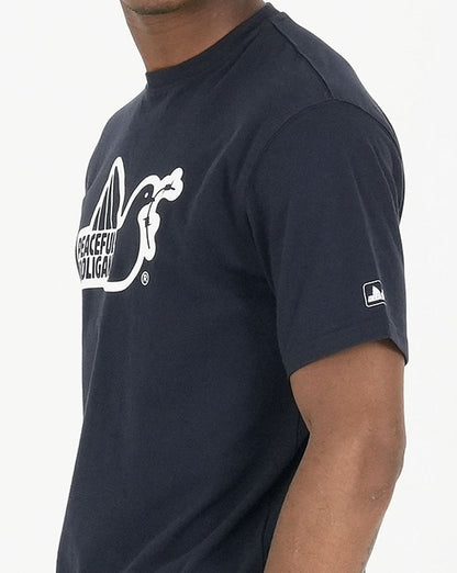 Peaceful Hooligan Outline T-Shirt Marineblau
