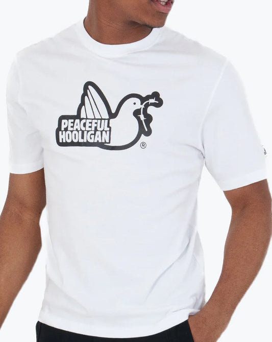 Peaceful Hooligan Peaceful Hooligan Outline T-Shirt Weiß