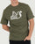 Peaceful Hooligan Outline T Shirt Khaki Green