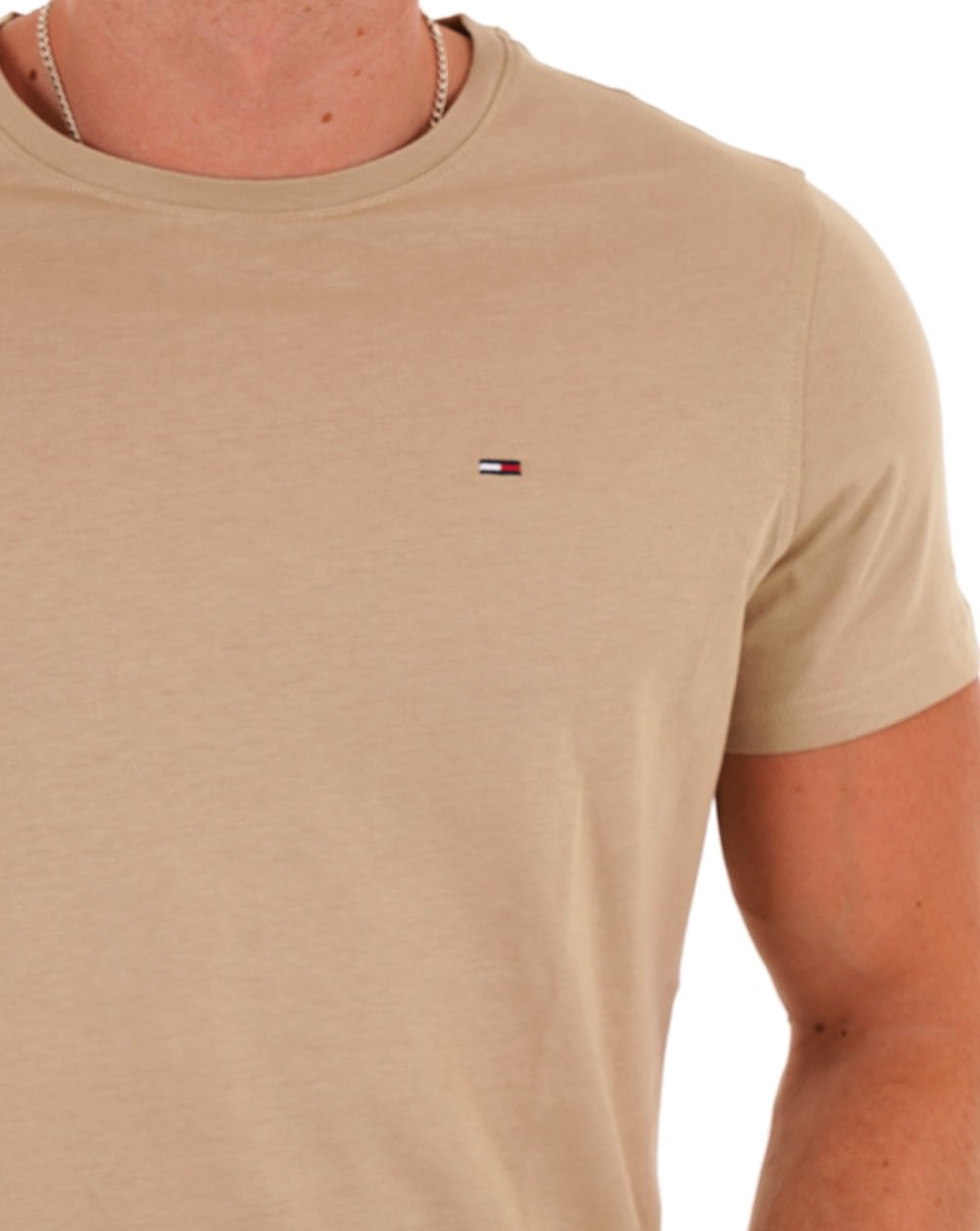 Tommy Jeans – Slim Fit T-Shirt in Silbrig
