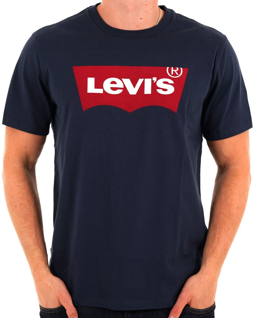 Levis Housemark T-Shirt Marineblau
