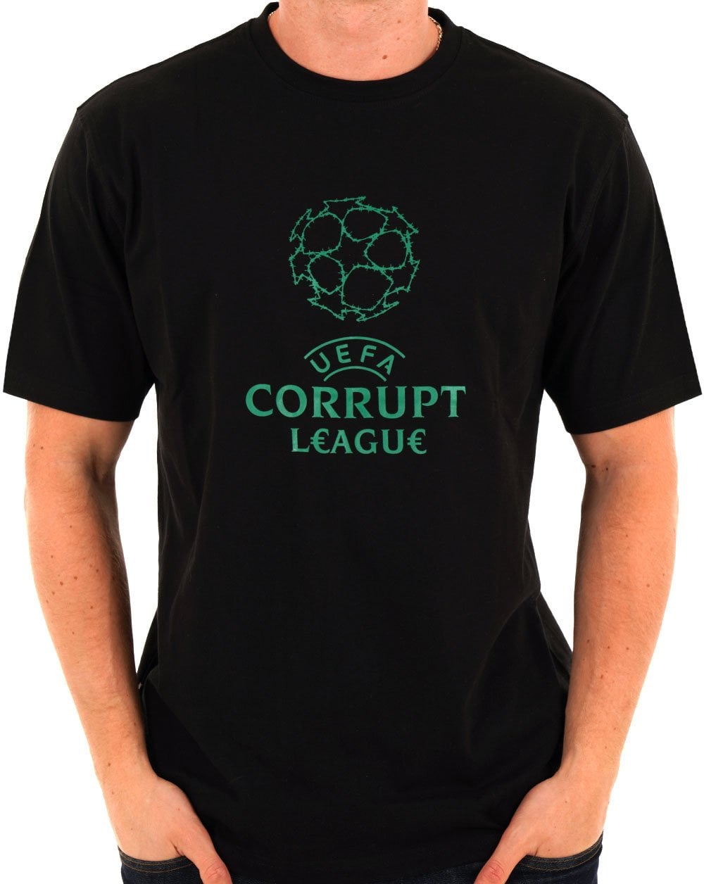 Peaceful Hooligan Corrupt League T-Shirt Schwarz