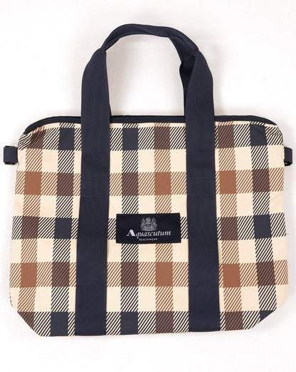 Aquascutum Macro Iconic Tragetasche, groß, kariert