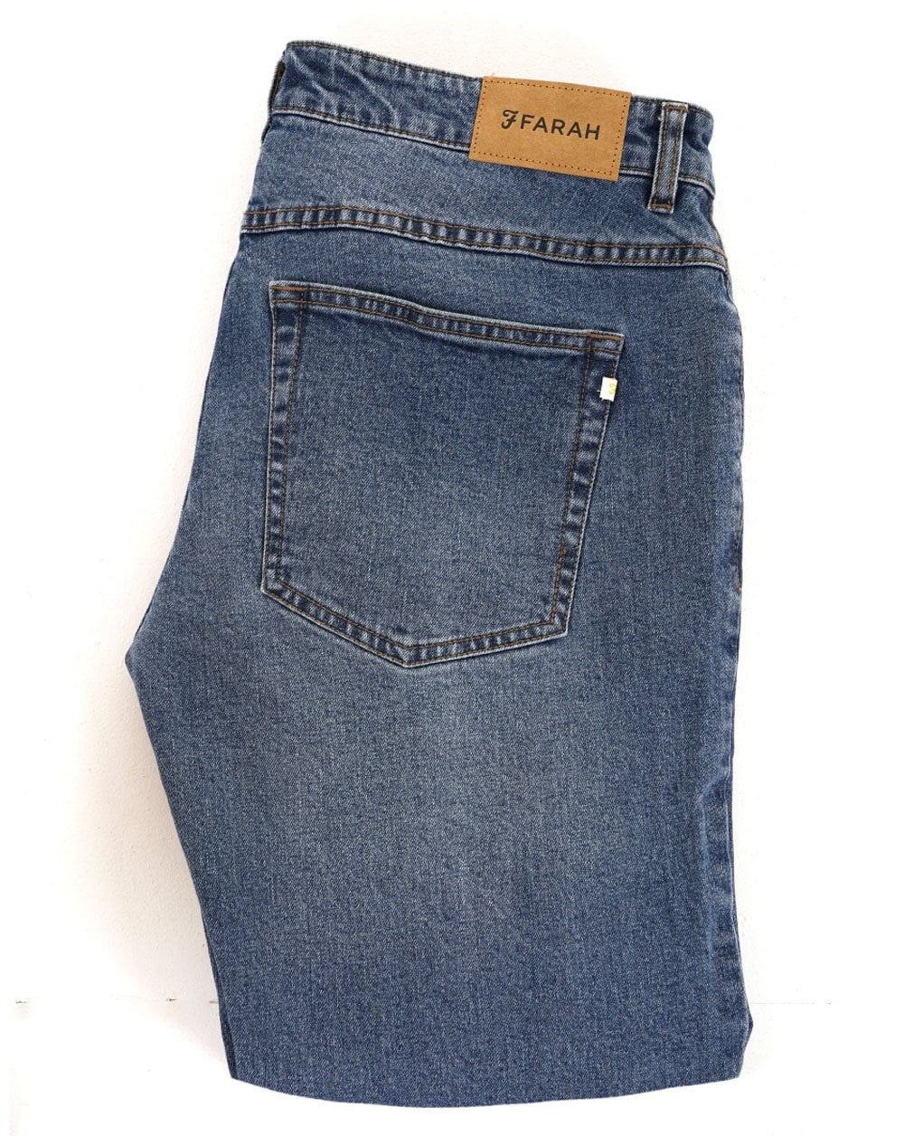 Farah Elm Regular Stretch Jeans Worn Indigo