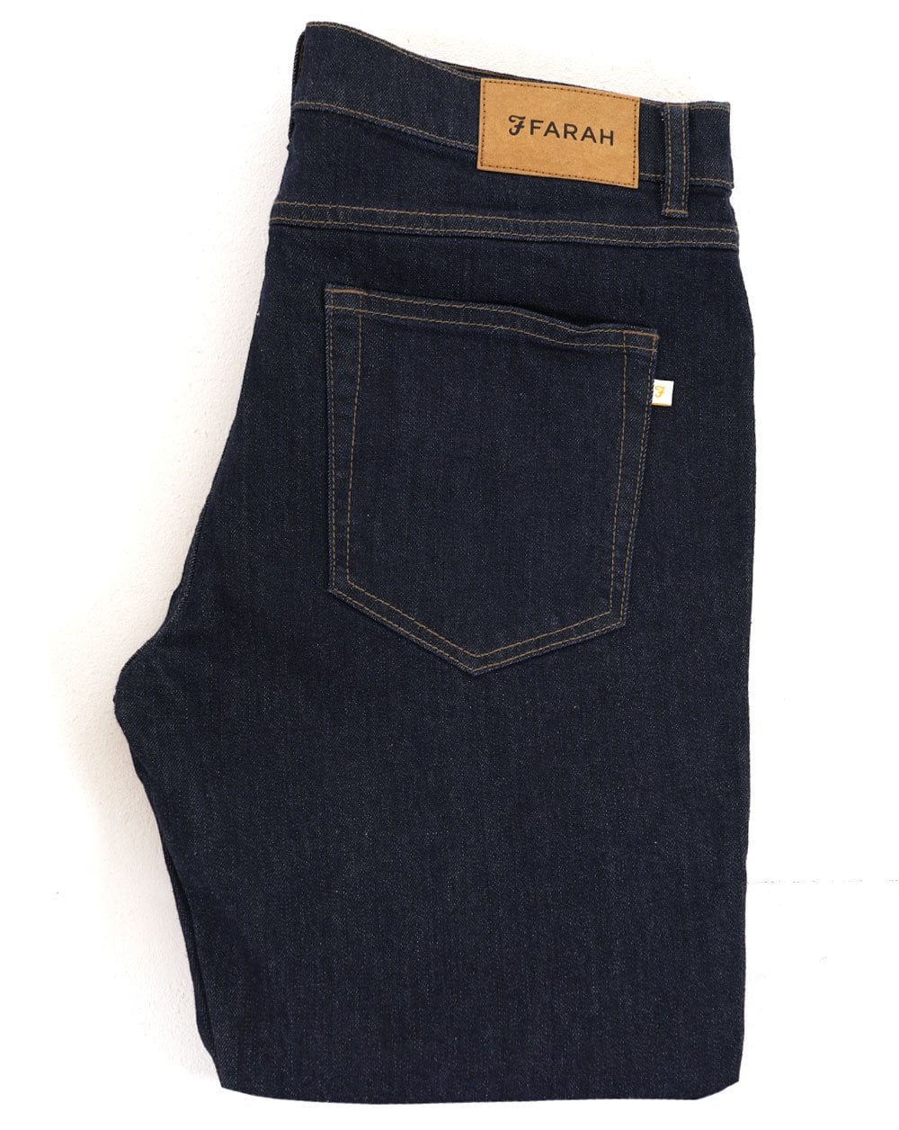 Farah – Drake – Schmal geschnittene Jeans in Spülblau