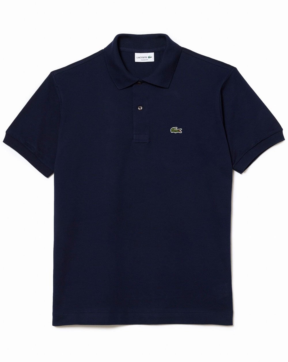 Lacoste – Klassisches Poloshirt in Marineblau