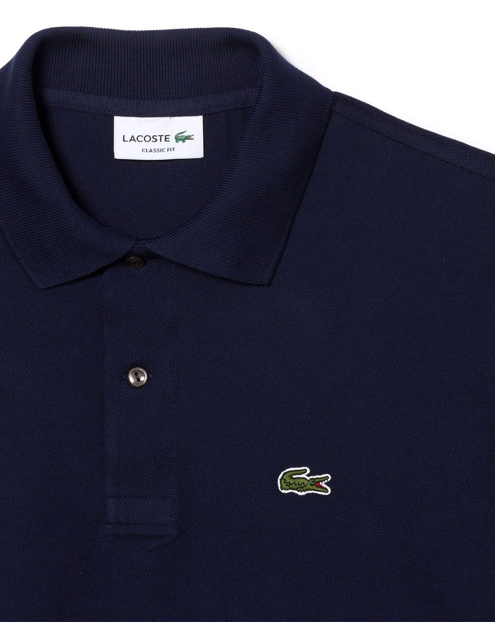 Lacoste – Klassisches Poloshirt in Marineblau