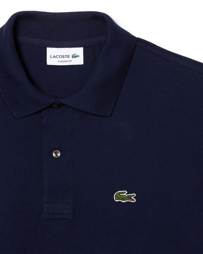Lacoste – Klassisches Poloshirt in Marineblau