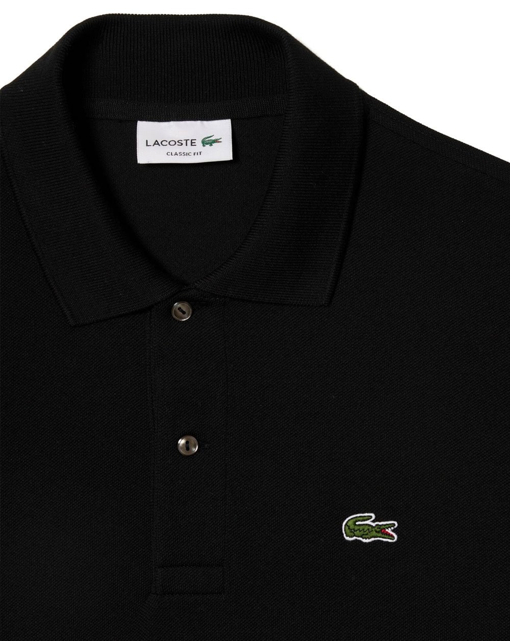 Lacoste Klassisches Poloshirt Schwarz