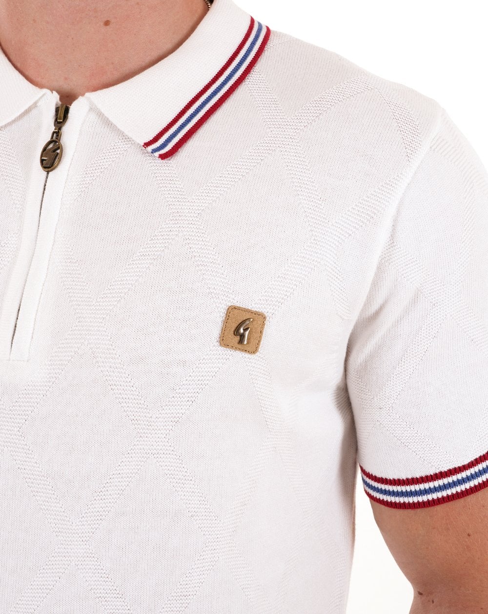 Gabicci Vintage Moore Strickpolo Weiß