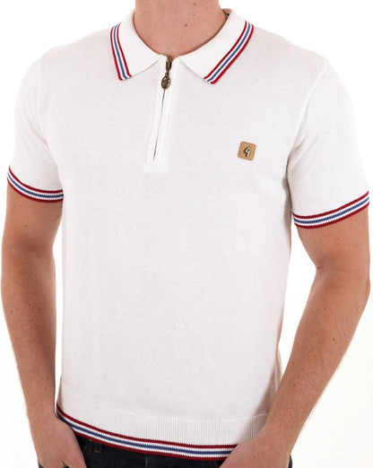 Gabicci Vintage Moore Strickpolo Weiß