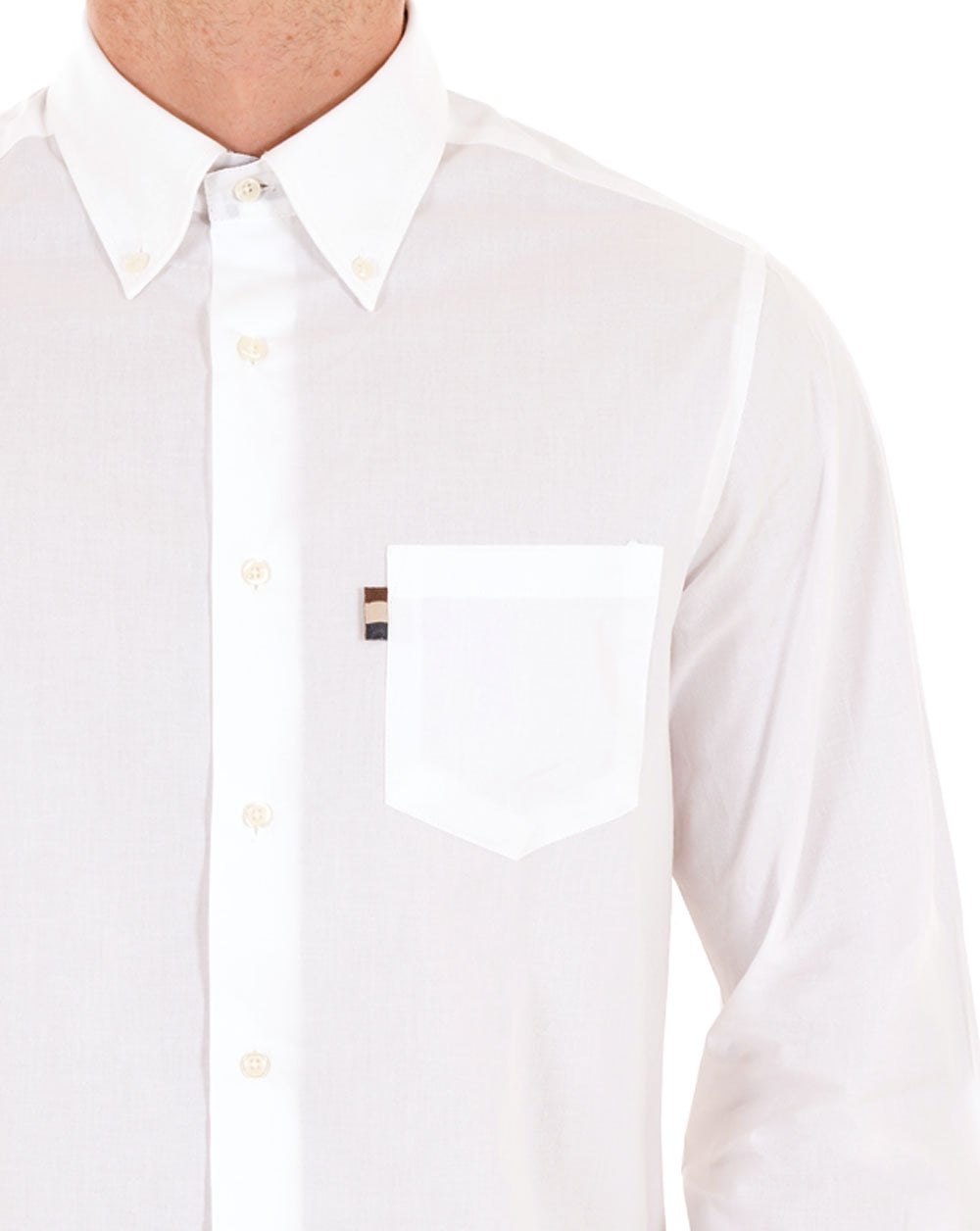 Aquascutum Button-Down-Oxford-Hemd Optic White