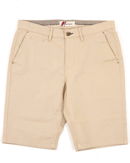Mischmaschige Chino-Shorts Stein