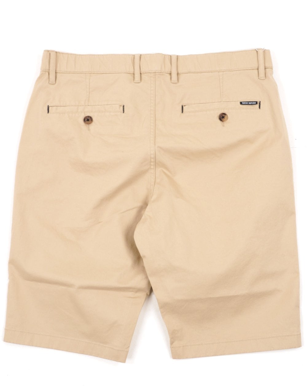 Mischmaschige Chino-Shorts Stein