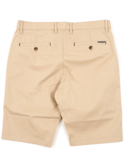 Mischmaschige Chino-Shorts Stein