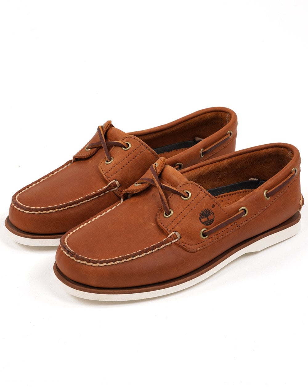 Timberland Classic 2-Ösen-Bootsschuhe Apricot Buff