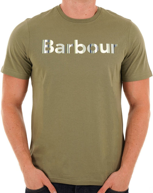 Barbour Westsand Logo T-Shirt Helles Moos