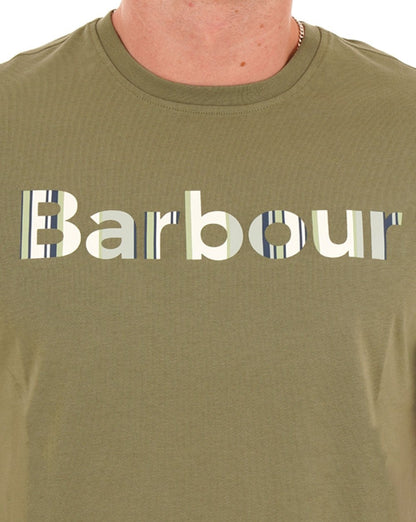 Barbour Westsand Logo T-Shirt Helles Moos