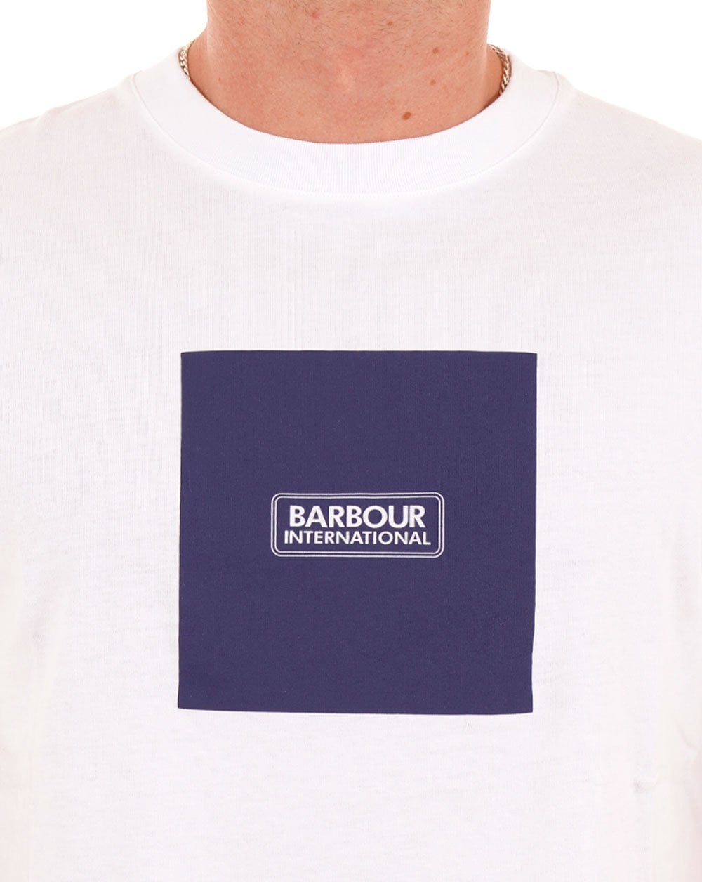 Barbour International Mass Graphic T-Shirt Weiß