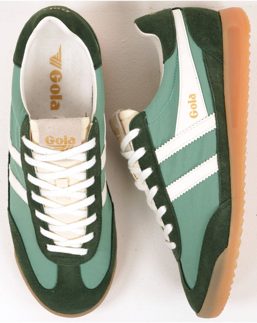 Gola Firefly Damen Sneaker Grün Nebel/Evergreen/Off White