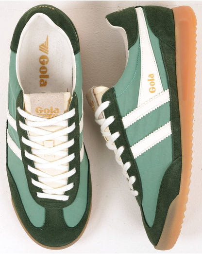 Gola Firefly Damen Sneaker Grün Nebel/Evergreen/Off White
