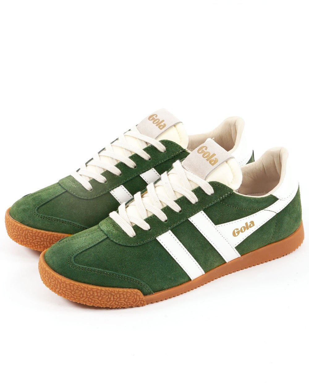 Gola Classics Damen Elan Sneakers Evergreen/Weiß