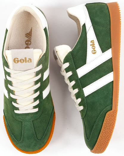 Gola Classics Damen Elan Sneakers Evergreen/Weiß