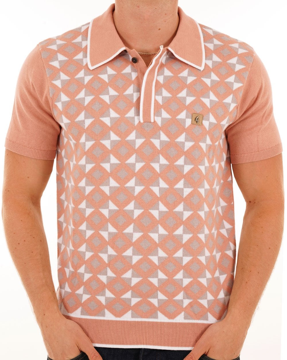 Gabicci Vintage Ted Strickpolo Pfirsich
