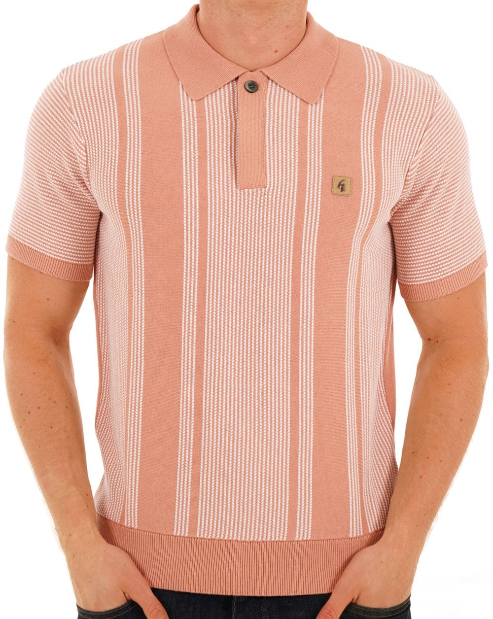 Gabicci Vintage Dante Strickpolo Pfirsich