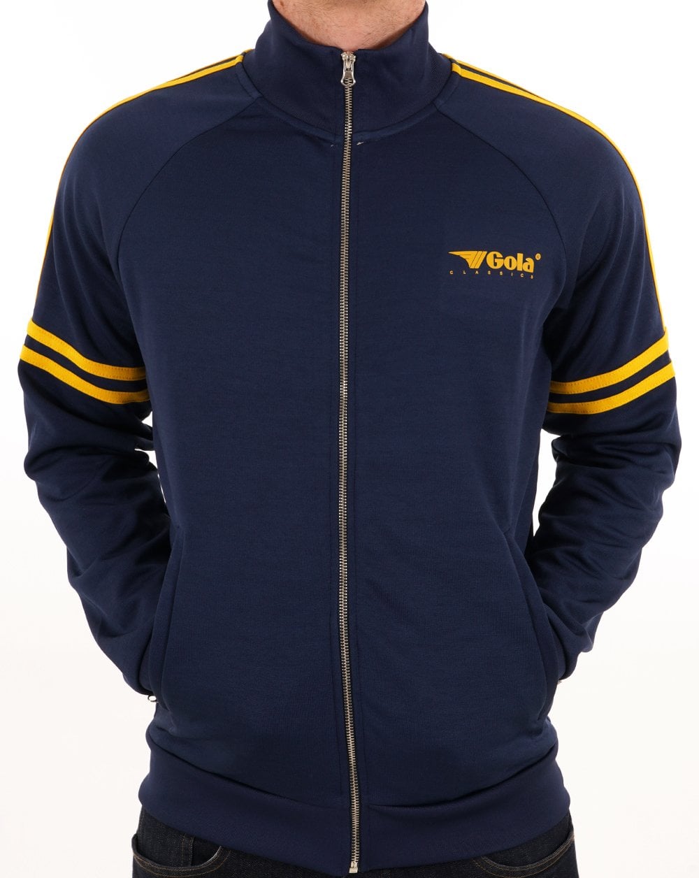 Gola – Trainingsoberteil mit Logo und Streifen in Marineblau