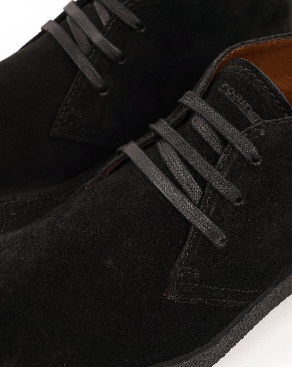 Roamers Revolver Wildlederstiefel Schwarz