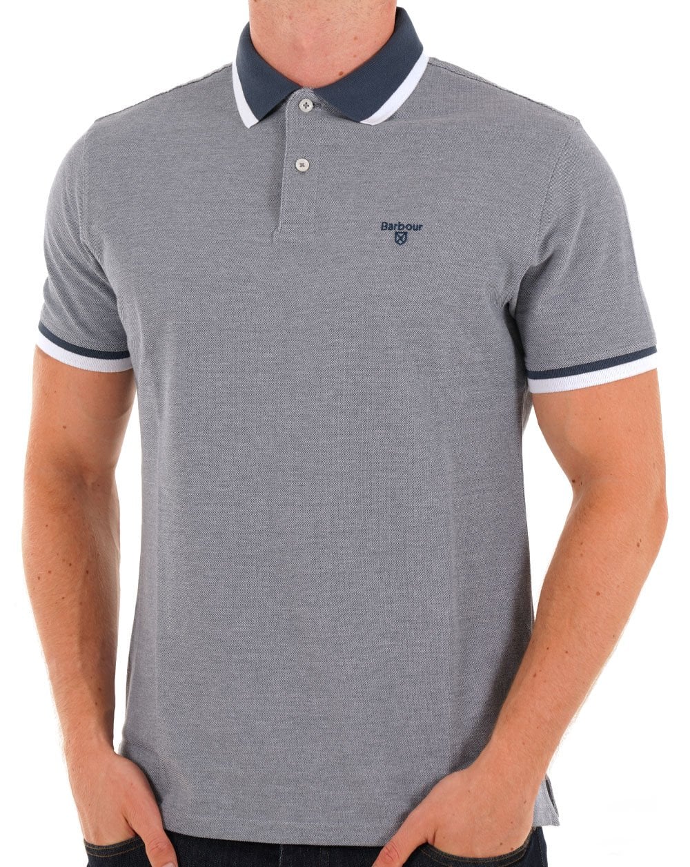 Barbour Barnard Polo Shirt Dark Denim