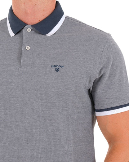 Barbour Barnard Poloshirt in dunklem Denim