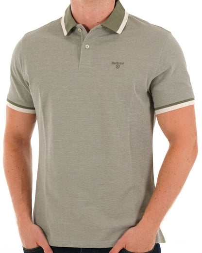 Barbour Barnard Poloshirt Helles Moos