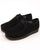 Roamers Brit Pop Suede Shoes Black