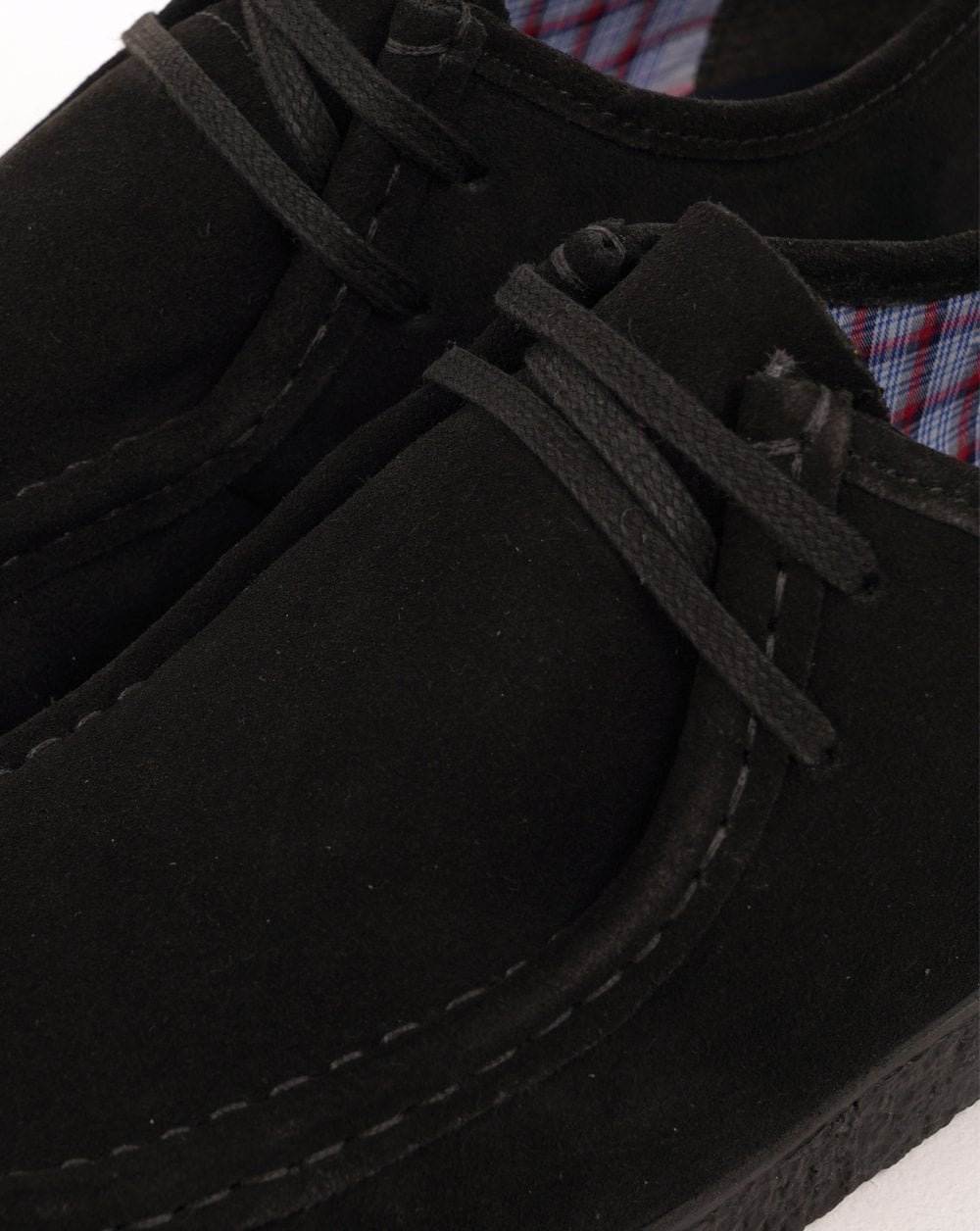 Roamers Brit Pop Wildlederschuhe Schwarz