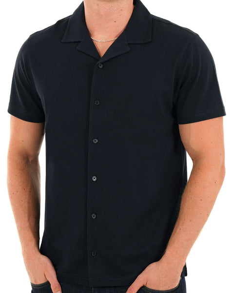 Barbour International Tonto Pique Shirt Navy