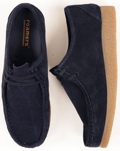Roamers Brit Pop Wildlederschuhe Marineblau