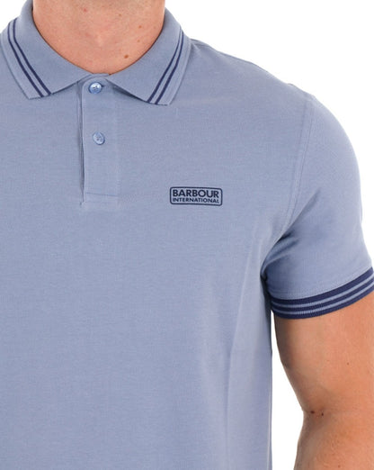 Barbour International Kalibriertes Poloshirt Manor Blue