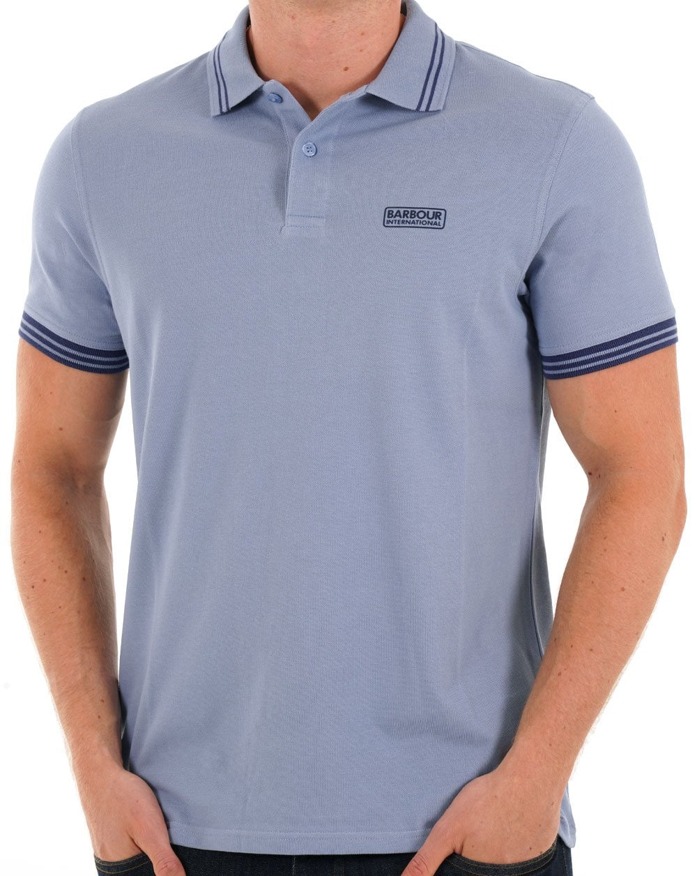 Barbour International Kalibriertes Poloshirt Manor Blue
