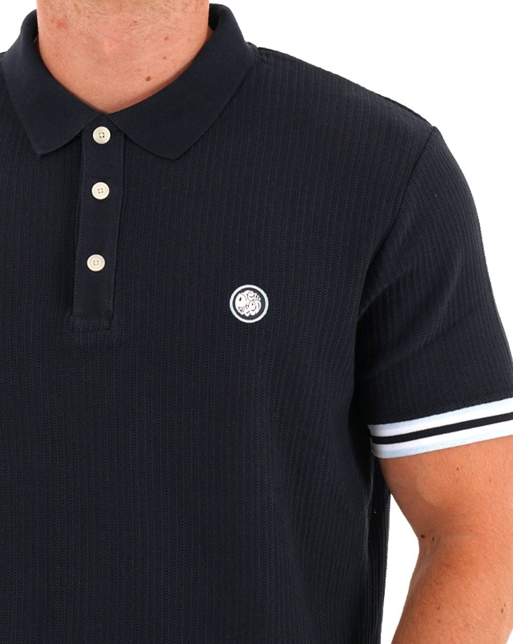 Pretty Green Cressa Tipped Polo Marineblau