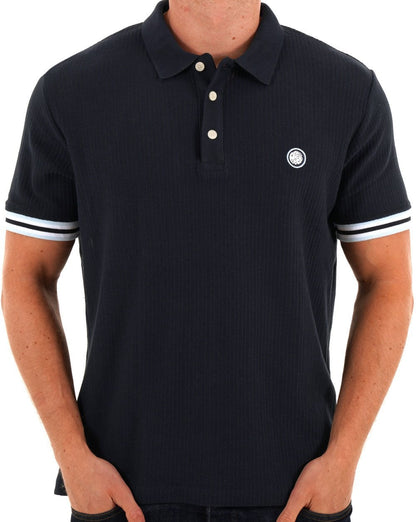 Pretty Green Cressa Tipped Polo Marineblau