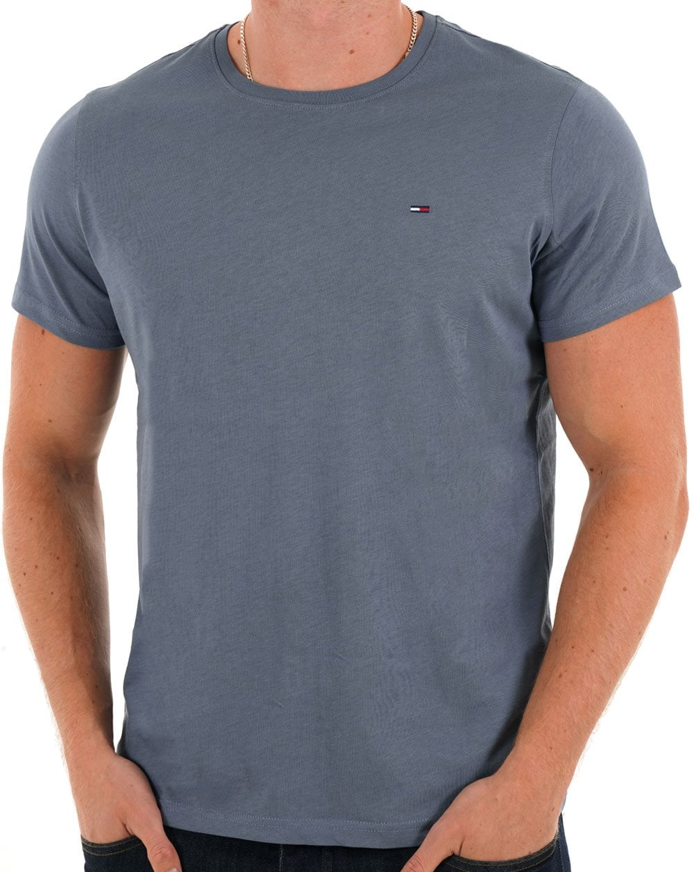 Tommy Jeans Slim Fit T-Shirt Blau