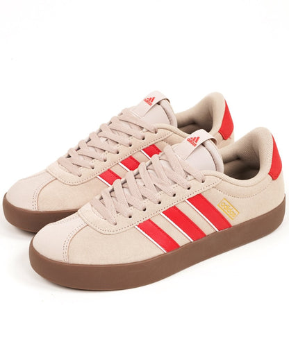 Adidas VL Court Sneaker Stone /Scarlet