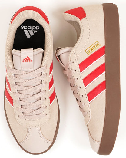 Adidas VL Court Sneaker Stone /Scarlet