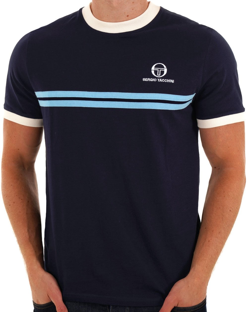 Sergio Tacchini Super MK2 T-Shirt Marineblau